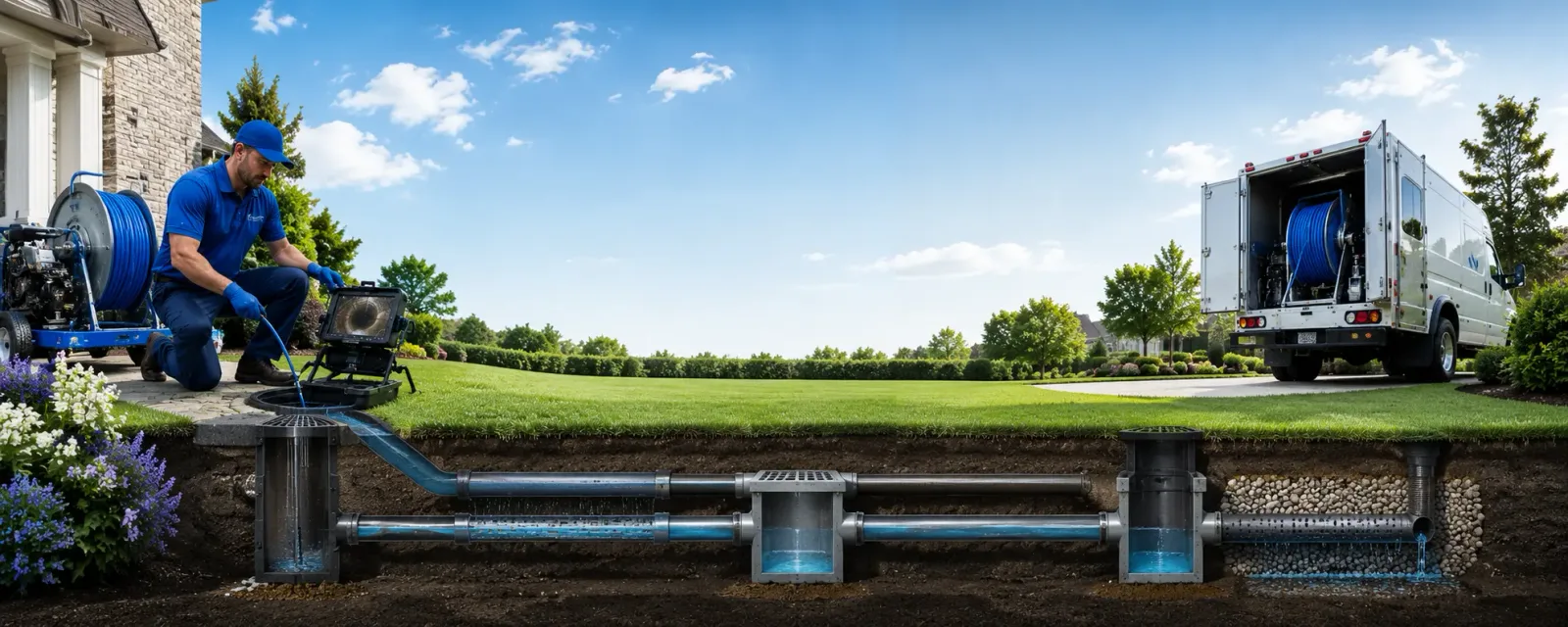 Outdoor drain cleaning information for Stoutsville, MO